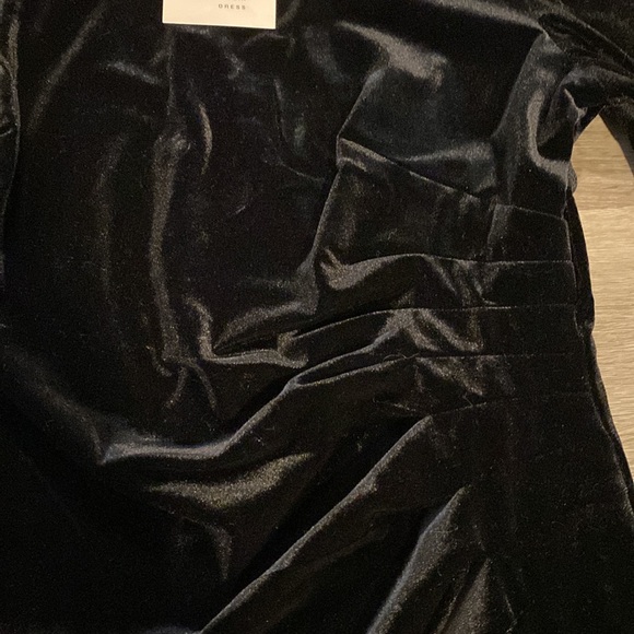 ANNE KLEIN Womens black velvet party dress size 14 - Picture 5 of 9